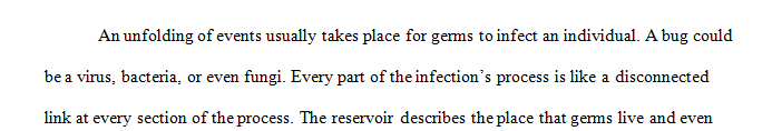 Discuss the process of infection, including the infection cycle and its components