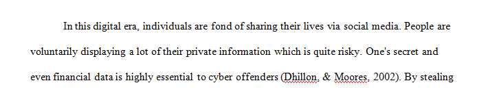 Discuss why privacy is important and provide one situation where privacy may be expected