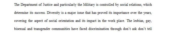 Diversity in Context of Sexual Orientation and Gender Identity in the Military Workplace.