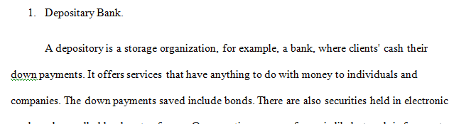 Does a depository bank usually operate in the short or long run