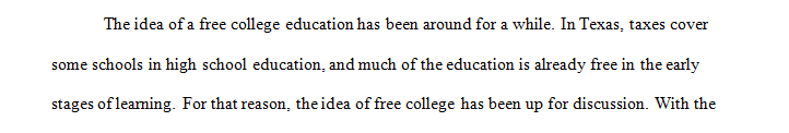 Explain the pros and cons of free college tuition including the costs and benefits to society.