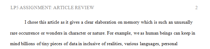 Find an academic or scholarly article about one of the concepts covered in this learning plan. 