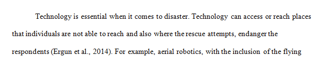 How can technology have a positive influence on humanitarian aid organizations when responding to disasters