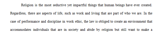 How could Christian perspectives prevent an employee from performing their required duties