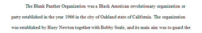 How did an intercultural conflict give rise to the Black Panther organization in the 1960s