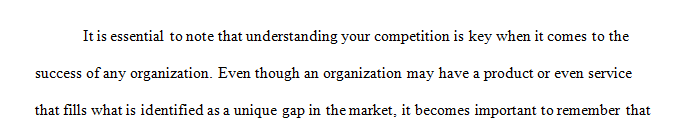 How do you define describe your competition, both direct and indirect