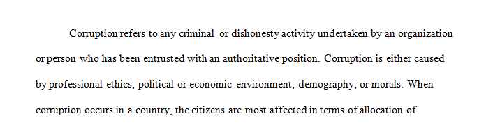 How would you explain the correlation between the amount of corruption in a country and economic development