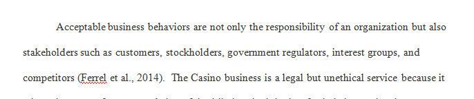 Identify a product or service that is legal but unethical and or socially irresponsible. 