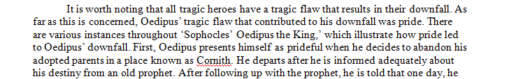 Is Oedipus really a tragic hero