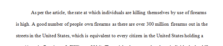 Is it possible to reduce the number of completed suicides by making it harder for individuals to have access to firearms