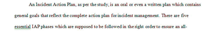 Reflect on the five phases of incident action planning (IAP) discussed in this unit.