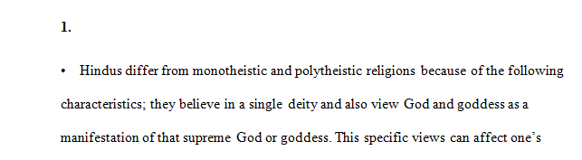 What characteristics of early Hinduism set it apart from the monotheistic and polytheistic religious beliefs of ancient Mesopotamia