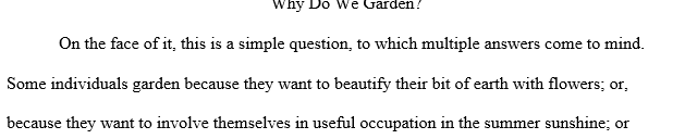 What is a garden (in other words—what makes a garden a garden what defines it)
