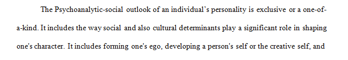 What makes the psychoanalytic-social perspective of personality unique