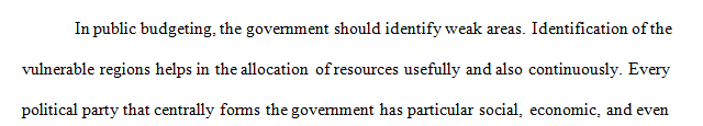 Write a 700- to 1050-word paper outlining the critical need for public stewardship in budgeting.