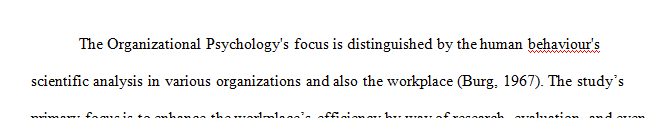 Write a paper in which you identify one major problem/concern associated with your specific psychology program