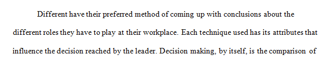 Write an APA research paper about Decision-Making.