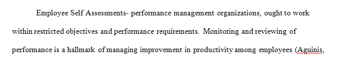 Describe at least three different types of performance management processes.