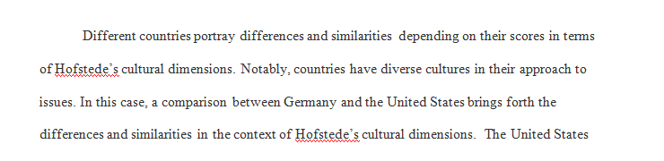 Describe how the two countries are similar in terms of Hofstede’s six cultural dimensions.