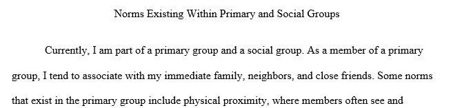 Describe the norms existing within groups you are a part of? What is the most significant theory of group development?