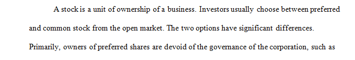 Discuss two reasons why preferred stock would be viewed as less risky than common stock to investors