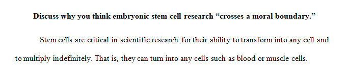 Discuss what you feel are the potential benefits of stem cell research for Alzheimer's patients and their families.