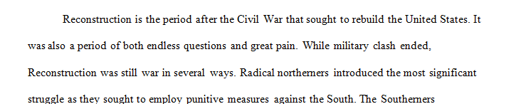 Do you think the military was effectively used in the South during the period of Reconstruction