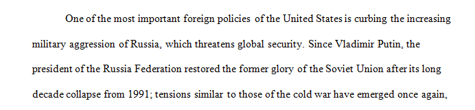 Examine a contemporary foreign policy issue between the United States government and one other foreign government.