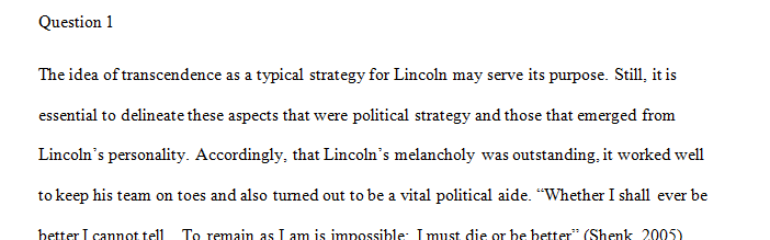 One of Abraham Lincoln's greatest attributes may have been his ability to recover and learn from failure.