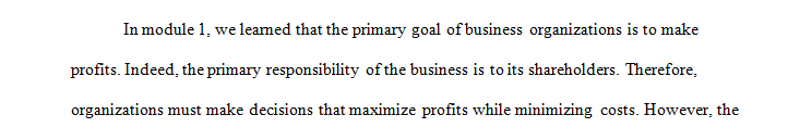 Participate and contribute your thoughts on what should be the goal of a firm