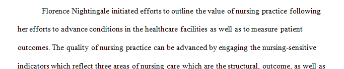 Prepare an 8-10 minute audio training tutorial (video is optional) for new nurses on the importance of nursing-sensitive quality indicators.