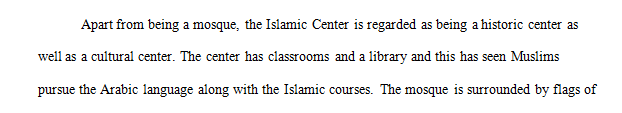 Research about Washington dc Islamic center 