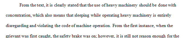 Should the company’s treatment of the grievant for the first two sleeping on the job incidents influence the outcome in this case