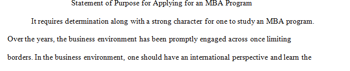 Statement of purpose in 500 words or less explaining your motivation