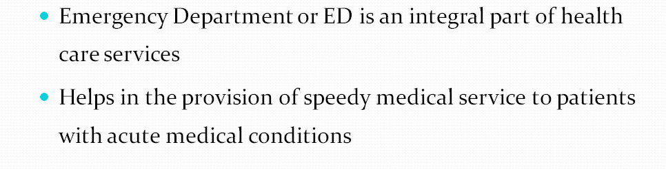 The CEO Emergency Department Director and you having been reviewing the data concerning ED throughput.