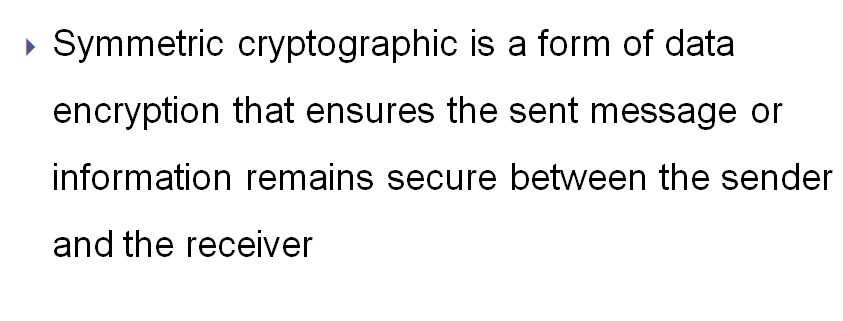 Why does symmetric cryptography work best for these applications