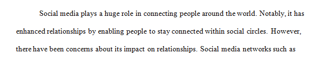 Write a 5 paragraph essay on how social media affects relationships