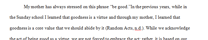 Write an essay about a random act of kindness you did to make a person happy and cheer them up