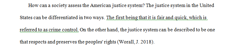 Analyze and describe the due process and the crime control perspectives