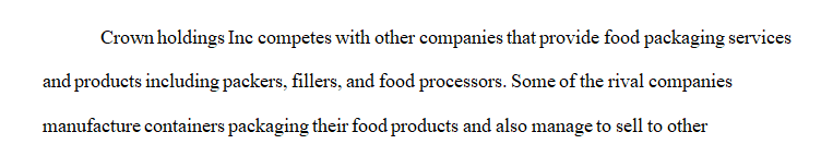 Analyze the assigned Company's current condition. 