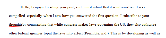 Article I of the Constitution lays out the rules regarding Congress, the legislative branch of the government.