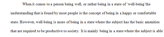 Both the Code of Ethics’ mission statements and the Council on Social Work Education’s core competencies address “well-being