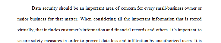 Create a spreadsheet of vulnerabilities and prevention measures for your organization.