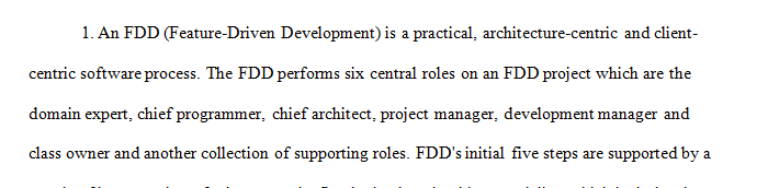 Explain how an FDD can be used in requirements modeling.