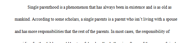 Gender(Single mother households) in less privileged communities.