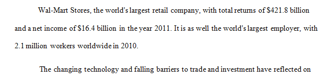 How do the changing technology and the falling barriers to trade and investment reflect the success of this company