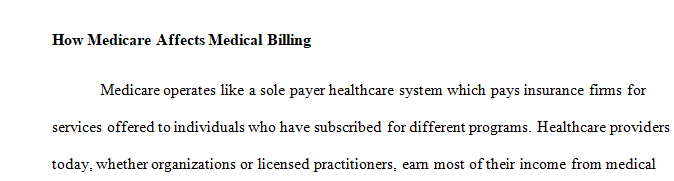 How does Medicare affect medical billing