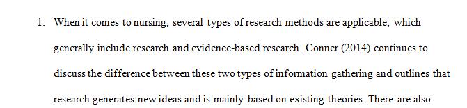 How does the focus of research and evidence-based practice (EBP) differ