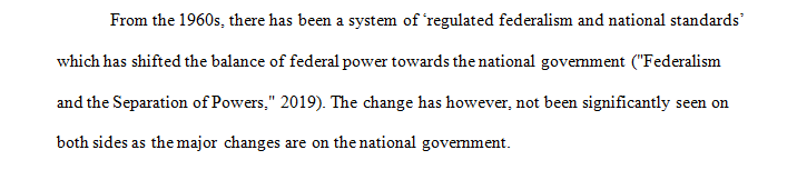 How has the balance of power between the federal and state governments changed throughout the course of American history