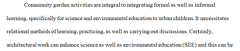 Identify an area of study that is of academic interest and relevant to landscape architecture